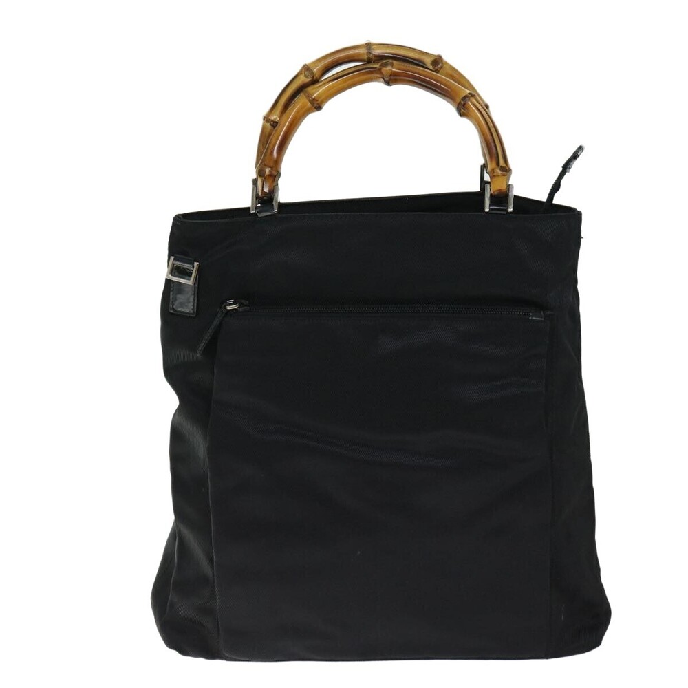 Gucci Vintage Bamboo Handle Nylon